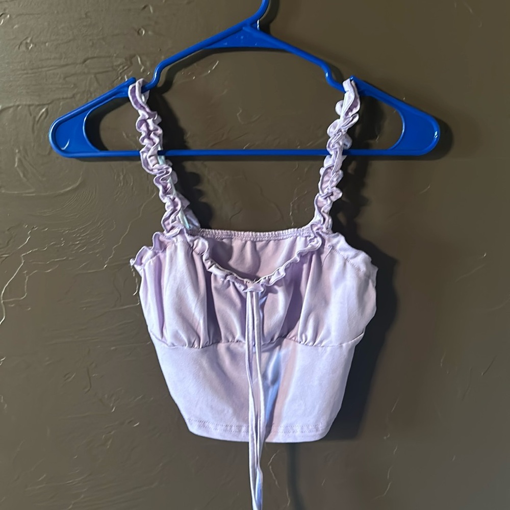 Purple crop top